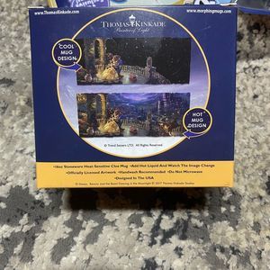 Thomas Kinkade Disney Beauty & the Beast Heat Sensitive Morphing Mug